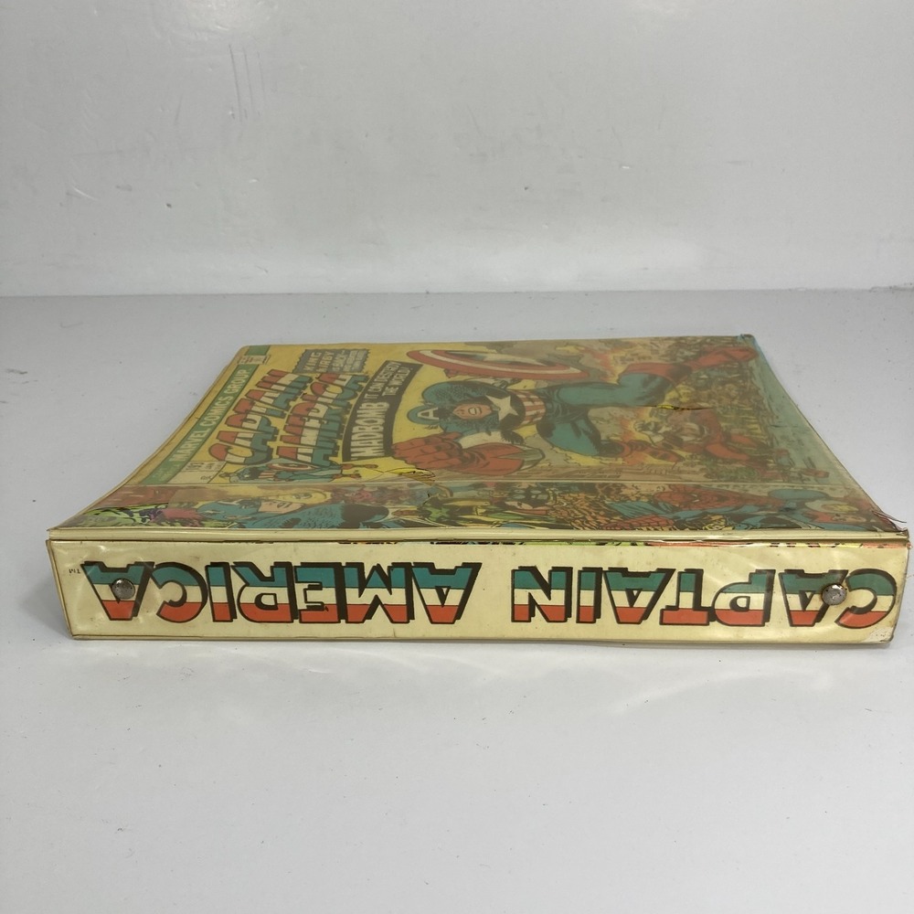 Vintage Captain America Comic Book Binder Mead Marvel Comics 1970s Rare - Picture 6 of 16